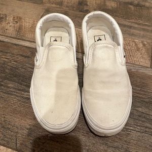 white van slip ons